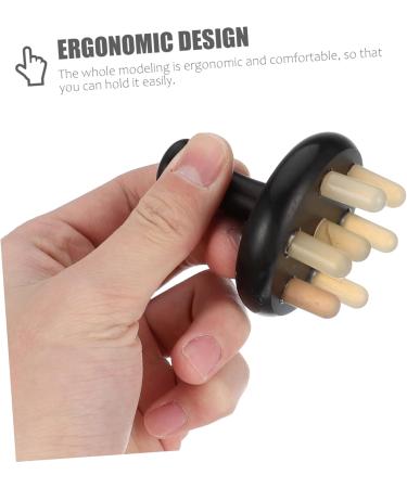 Tovinanna Massage Device & Brush Head - Hair Cleaning & Back Massage Tool 7.5x6cm Black - Buy Online on GoSupps.com