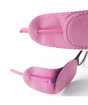 Fools of Eye Glasses - Reusable Eye Flap for Lazy Eye Treatment | Amblyopia Strabismus | 12PCs - Pink Medium for Children & Adults - Buy Online on GoSupps.com