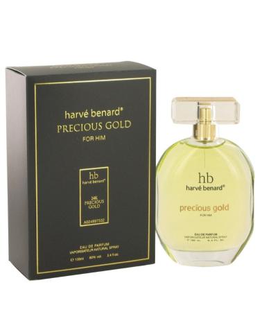 Harve Benard Precious Gold By Harve Benard For Men Eau De Parfum Spray 3.4 oz