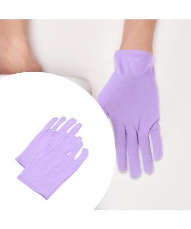 FRCOLOR 1 Pair Beauty Moisturizing Gloves Exfoliating Gloves Beauty Gloves Cracked Portable Gloves Nighttime Lotion Glove Hand Moisturizer Gloves Spandex Care Purple - Buy Online on GoSupps.com