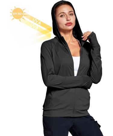 Buy Fitst4 Women's Running Jacket - Lightweight Quick-Drying Fitness & Yoga Jacket with Hood Thumb Holes & Pockets - Perfect for Training & Sports - Black - Buy Online on GoSupps.com