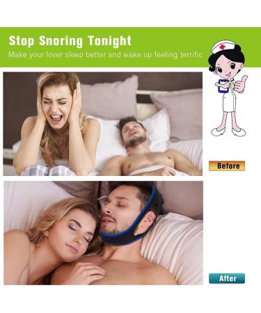 Crowndy Anti Snoring Chin Strap - Adjustable Stop Snoring Device for Men and Women - Buy Online on GoSupps.com