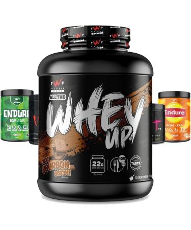 TWP Nutrition Platinum Series All The Whey Up Protein Powder Shake 23g Whey Protein Low Fat Low Carbs 2.1kg/900g & 70/30 Servings Vegetarian Friendly (Choc Bourbon Biscuit 2.1kg) Choc Bourbon Biscuit 2.1kg - Buy Online on GoSupps.com