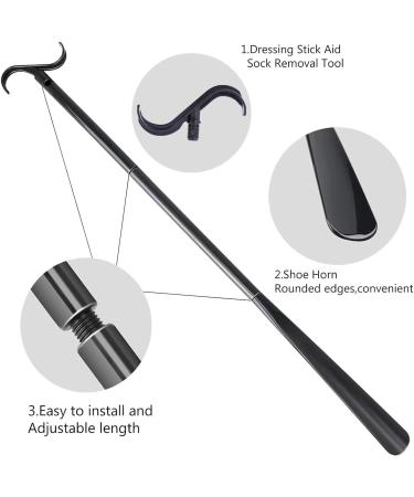 Rianpesn Sock Helpers for Seniors | Sock Aids & Dressing Tools | Multi-Functional Adjustable Shoe Puller | Easy Sock Application at Home - Black - Buy Online on GoSupps.com