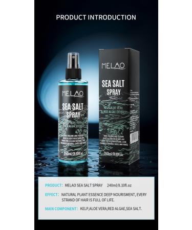 Sea Salt Spray for Men - Texturizing Hair Spray with Kelp Aloe & Red Algae for Beachy Volume & Texture - Buy Online on GoSupps.com