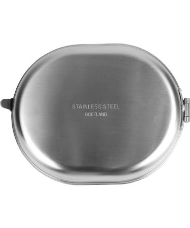 Goetland 304 Stainless Steel US Military Mess Kit Plate Set - Ideal for Camping, Hiking, Picnics, BBQ, and Beach - Buy Online on GoSupps.com