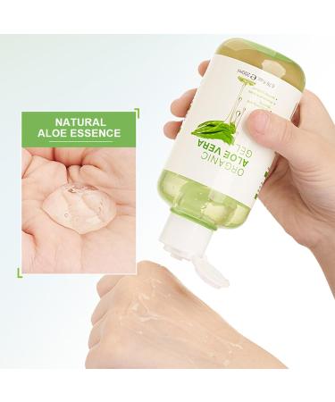 Aloe Vera Gel for Face Aloe Vera Moisturiser - Fast-Absorbing Deeply Hydrates Pure Aloe Vera Gel - After Sun Body Moisturisers Aloe Vera Cream for Deeply & Rapidly Soothing After Sun Care Gel - Buy Online on GoSupps.com