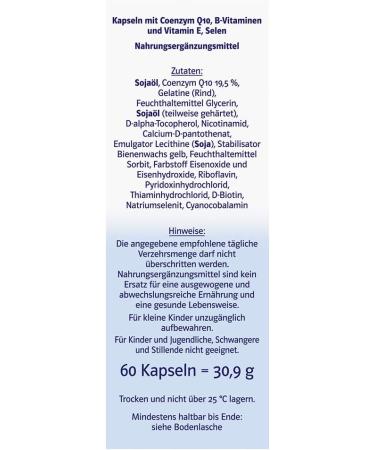 Double-Heart Coenzyme Q10 100 + Vitamins B1 & B12 | 60 Capsules for Energy & Nervous System Support - Shop Internationally! - Buy Online on GoSupps.com