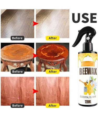 hwqsad Natural Micro-Molecularized Beeswax Spray Beeswax Furniture Polish Wood Wax Spray for Wood Cleaner Wood Seasoning Beewax Spray Antique Furniture Cleaner (2pcs) - Buy Online on GoSupps.com