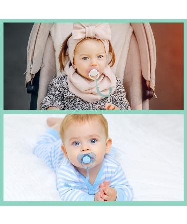 Vicloon Silicone Pacifier Chain - 2 Pack Baby Clip for Girls & Boys - Ideal Gift in Blue & Green - Buy Online on GoSupps.com