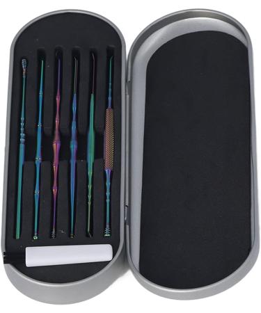 6 Pcs Stainless Steel Ear Wax Removal Kit with Storage Box - Home & Travel Ear Pick Tool Set - Multicolor - Buy Online on GoSupps.com