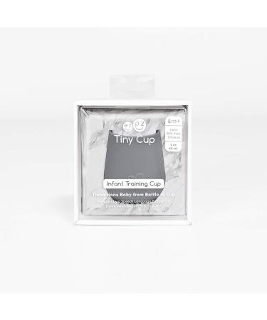 Tiny Cup (Gray) - Silicone Training Cup for Infants by ez pz - Pediatric Feeding Specialist Design - Baby-led Weaning Gear - 4 months - Buy Online on GoSupps.com