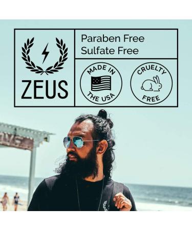 ZEUS Refined Essential Beard Care Kit - Beard Wash Conditioner Oil & Travel Bag - Verbena Lime - Made in USA - Buy Online on GoSupps.com