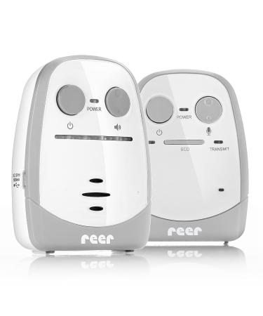 Reer Nova baby monitor from the inventor of the baby monitor with volume control and optical noise display 450m range 50140 white