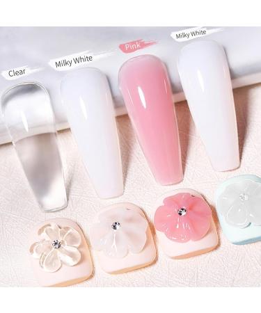 15ml Nail Acrylic Hard Gel Pink White Clear Crystal UV Tips Enhancement Quick Extend Gel Varnish Nail Art UV Quick Poly Nail Gel - (Color: GY053-01) - Buy Online on GoSupps.com