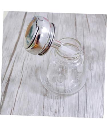 Housoutil Makeup Remover Bottle Push down Pump Bottle Lockable Pump Dispenser Nail Polish Empty Bottle Nail Polish Remover Dispenser Makeup Remover Dispenser Clear Container Terrarium Glass - Buy Online on GoSupps.com
