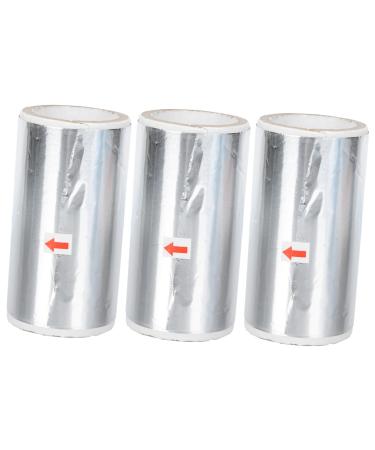 MERRYHAPY 3rolls Nail Foil Silver Foil Flakes Soak off Nail Warp Art Foil Gold Flakes Craft Nail Polish Removal Wraps Nail Tools Nail Remover Tinfoil Nail Soak off Wraps Tin Foil