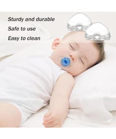 6PCS Transparent Pacifier Holder Case - Easy Clean Baby Pacifier Accessories - Slope Hole Design - Essential Pacifier Cover - Buy Online on GoSupps.com