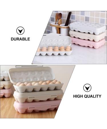 OSALADI 2pcs 18 Egg Storage Box Filled Plastic Eggs Fridge Egg Dispenser Egg Storage Tray With re-usable Assorted Color 30x15cm - Buy Online on GoSupps.com
