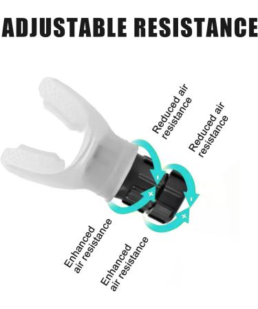 Breathing Trainer Iron Lung Breath Trainer Improve Lung Capacity Adjustable Resistance Lung Exerciser Device Portable Handheld Lung Expansion Training Tool with Storage Bag - Buy Online on GoSupps.com