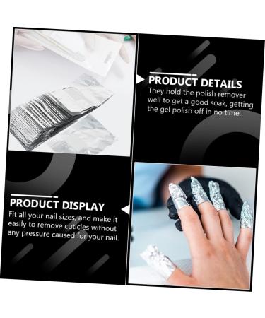 Ipetboom Lingettes Dissolvantes pour Ongles Gel 300 Pi ces Feuilles D'aluminium Tremper Taille Standard pour Retrait Vernis Semi-permanent Soins Ongles Usage Professionnel - Buy Online on GoSupps.com