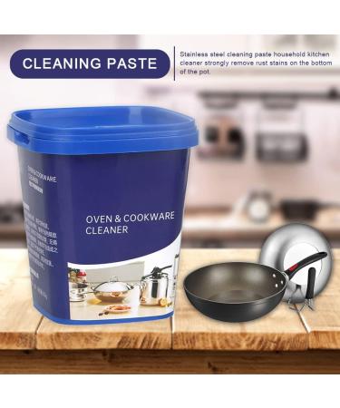 Kitchen Cleaner Paste - 500g Powerful Cookware Rust Removal Cleaning Paste | Cookware Cleaner Pots Cleaning Tool for Kitchen Ovens Grills Bakeware Nicything - Buy Online on GoSupps.com