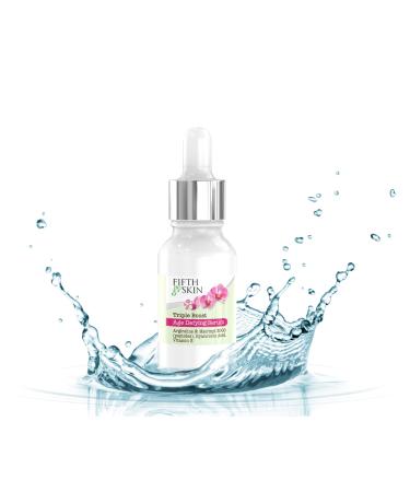 Triple Boost Age Defying Eye Serum 3 Antiaging Ingredients in 1 w/Argireline Peptides & Hyaluronic Acid Moisturize & Reduce look of Wrinkles & Lines - Made in USA /.5 oz.