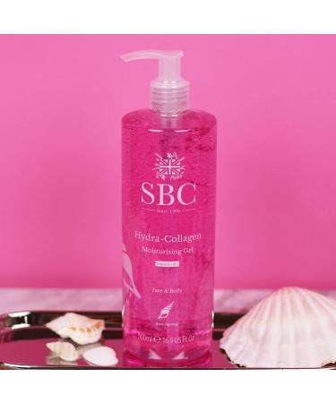 SBC Skincare Hydra-Collagen Moisturising Gel 1000ml - Anti-Ageing Face & Body Gel, Oil-Free Lightweight Moisturizer - Collagen Skincare Lotion 1L - Buy Online on GoSupps.com