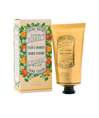 Panier des Sens Orange blossom Hand cream for dry hands with Olive oil, hand lotion - Made in France 96% natural - 2.6floz/75ml Orange Blossom 2.6 Fl Oz (Pack of 1)