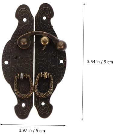 OSALADI Vintage Cabinet 4 Pcs Retro Box Latches Case Locks Exquisite Jewelry Case Hasps (Bronze) Cabinet Decor 9X5CMx2pcs Bronzex2pcs - Buy Online on GoSupps.com