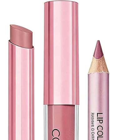  Zasdvn Lip Kit - 3 Pieces Nude Makeup Natural Creamy Matte Effect - Matte Pencil for Travel Day Night Evening Wedding Autumn Winter Spring Office School - Buy Online on GoSupps.com