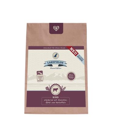 LAKEFIELDS Beef Dry Meat Menu - For adult dogs and small dogs - 1000 g - Complete food without cereals