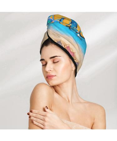 Super Absorbent Microfiber Hair Towel Wrap for Women - Quick Dry Coral Velvet for Long Curly & Thick Hair - Buy Online on GoSupps.com