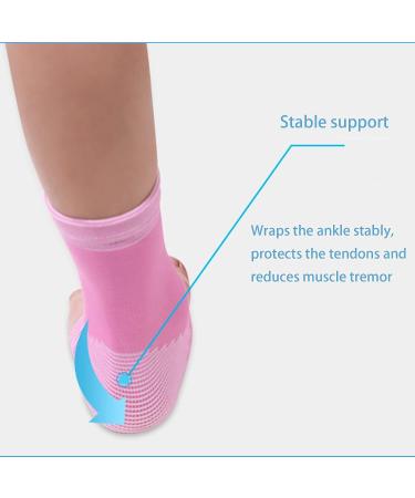 TXBONA Kids Compression Foot Arch Support Sleeves - Pink | Ankle Brace for Plantar Fasciitis & Sprained Ankle - Buy Online on GoSupps.com