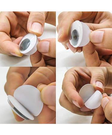TOAOB 300pcs Self Adhesive 12mm Black Wiggle Googly Eyes for DIY Arts Crafts - Buy Online on GoSupps.com
