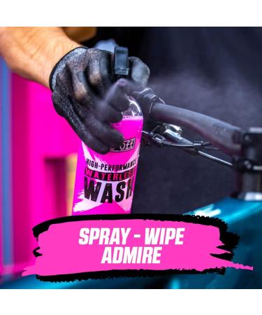 Muc Off Waterless Wash 750ml - High-Performance No Rinse Bike Cleaning Spray - Cleans & Polishes All Bike Types - Buy Online on GoSupps.com