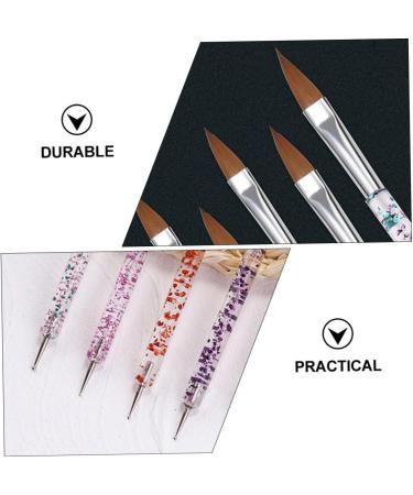 Ipetboom 1 Set Nail Pen Set Nail Dotting Pen Nail Art Tips Builder Brush Practical Nail Art Pen Professional Nail Polish 3d Nail Diamonds Pen Nail Display Stand 6 Piece Set Painted Acrylic - Buy Online on GoSupps.com