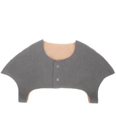 2pcs Warm Shoulder Vest Warm Shawl Warm Winter Cape Shoulder Support Equipment Maternity Elderly Grey 62x34cm