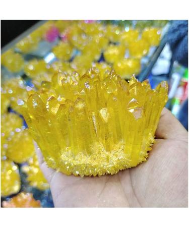 Natural Crystal Electroplate Cluster Stone RawCrystals Rock Specimen Home Decor Gifts Crystal Cluster - Buy Online on GoSupps.com