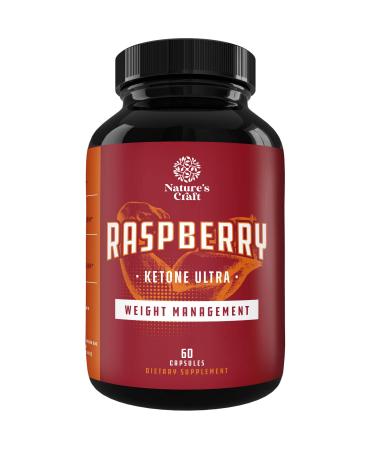 Pure Raspberry Ketones Weight Loss Supplement - Keto Burn Natural Fat Burner Diet Pills for Men & Women Boost Metabolism Burn Belly Fat Potent Appetite Suppressant 500 mg 60 Capsules