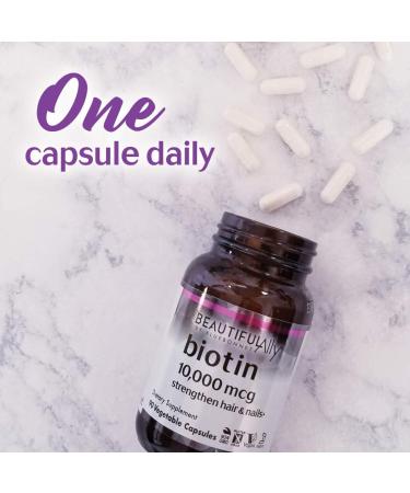 Bluebonnet Nutrition Beautiful Ally Biotin 10,000 mcg - Vegan & Non-GMO Beauty Nutrient - 90 Capsules - Buy Online on GoSupps.com