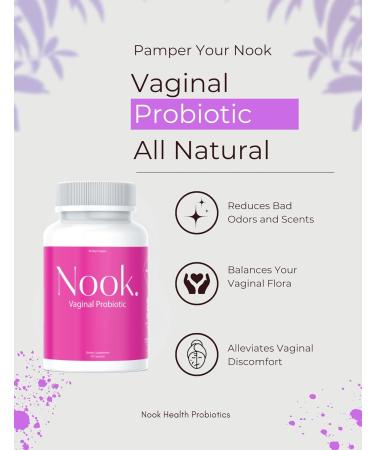 Nook Vaginal Probiotics - 40 Billion CFU for Balanced pH & UTI Prevention | 30-Day Supply | Odor & Yeast Control | Gluten-Free & No Refrigeration Needed - Buy Online on GoSupps.com