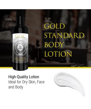Grizzly Grooming Co. Men's Fragrance Free Hand & Body Lotion - Moisturizing Skin Care for Dry Skin - Gold Rush Scent - Buy Online on GoSupps.com