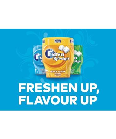 Wrigleys Extra Refreshers Tropical Chewing Gum 67G Helps keep Teeth Clean And Mouth Fresh (12) - Buy Online on GoSupps.com
