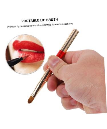 Buy 2pcs Portable Double Ended Lip Brush - Retractable Makeup & Concealer Brush for Perfect Lips | Versatile Cosmetic Tool - Buy Online on GoSupps.com