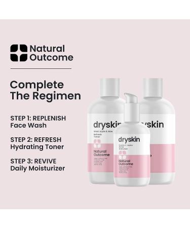 Natural Outcome Skincare Hydrating Face Toner with Witch Hazel, Green Apple & Aloe Vera - Gentle Soothing Cleansing Water Lotion for Dry Skin - 8 oz - Buy Online on GoSupps.com