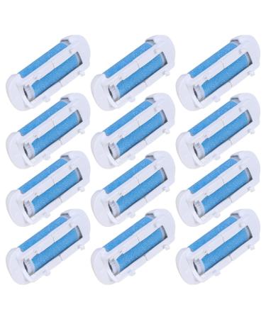 Minkissy 12st Pedicure replacement head Foot care device Find footfire Filling electronic footrest head roller head for removal dead skin foot file roll care supplies spare parts GH