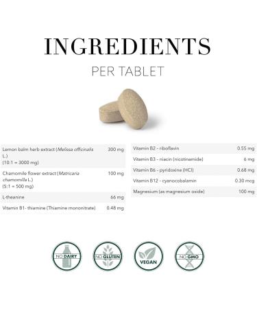 New Nordic Melissa Dream - Herbal Sleep Support Supplement with Lemon Balm & Chamomile - Encourages Restful Sleep without Melatonin - Non-GMO Gluten-Free & Dairy-Free - 60 Vegan Tablets 1 - Buy Online on GoSupps.com