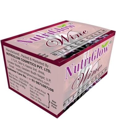 Nutriglow Gold Kesar Bleach Cream & Wine Bleach Cream for Skin Cell Repair Natural Glow Hydration Cover Up Unwanted Hair 43G Each Pack of 2 - Buy Online on GoSupps.com