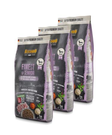 Belcando Finest Senior 3-Pack Poultry Croquettes - 1kg - Grain Free - Premium Quality - Easy to Digest